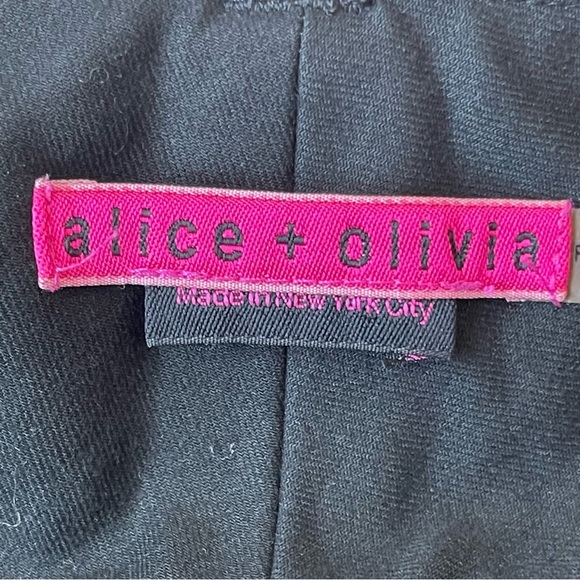 ALICE + OLIVIA low waist Y2K trousers size 8 black - Picture 4 of 12